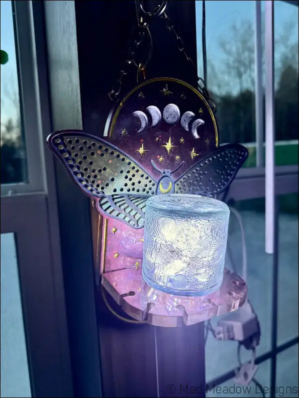 Mystical Moth Hanging Wall Light - Light