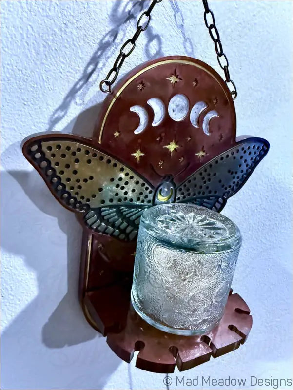 Mystical Moth Hanging Wall Light - Light