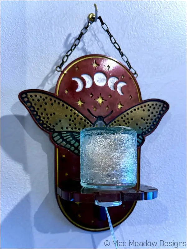 Mystical Moth Hanging Wall Light - Light