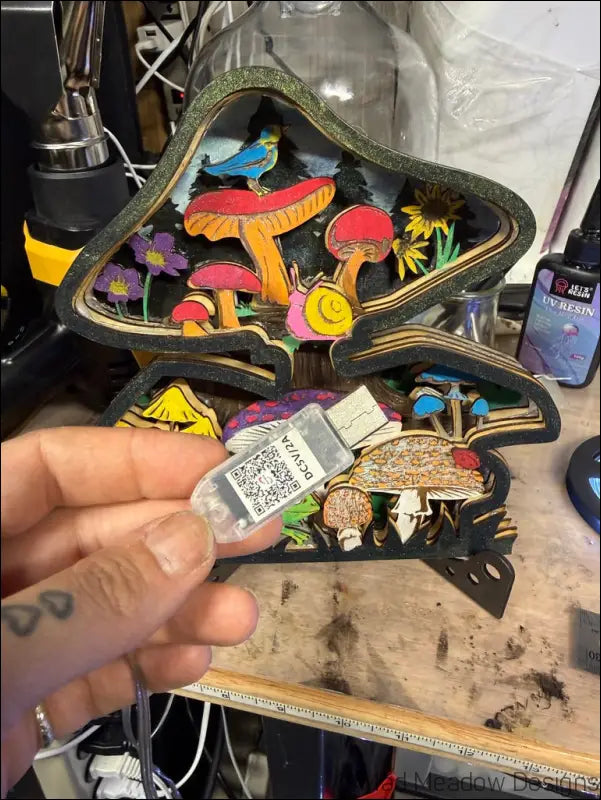 Mystical Silver and Citrine Hanging Crystal Ball Light (Copy) - Light