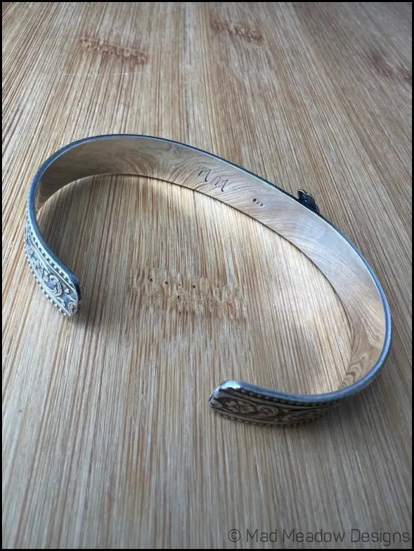 Running Fox Brass and Sterling Silver Cuff Bracelet - Jewelry