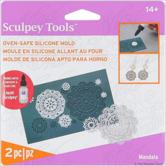 Sculpey APM49 Liquid Mold Silicone Mandala - Destash New