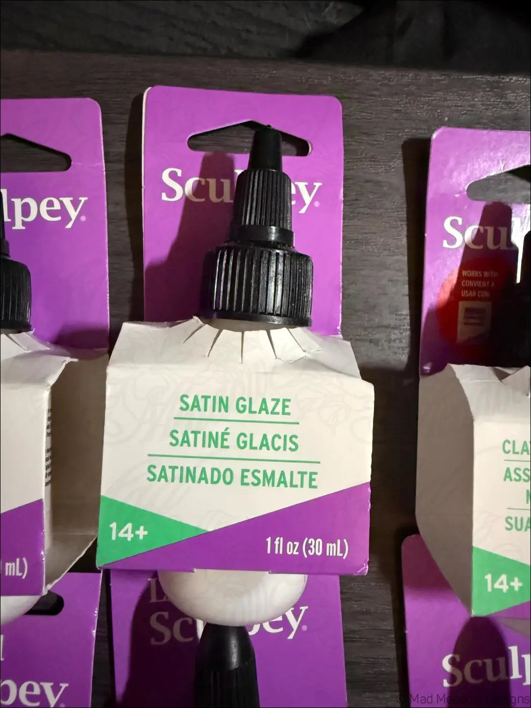 Sculpey Polymer Clay Bundle: Liquid Glaze Softener Adhesive Souffle Clay - Destash New