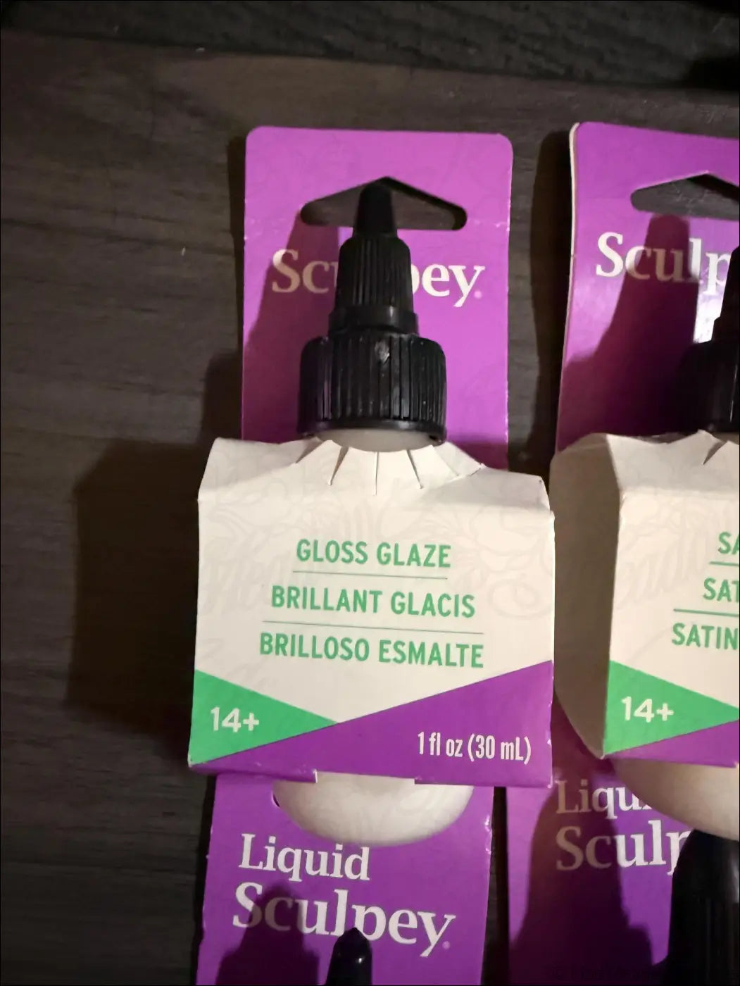 Sculpey Polymer Clay Bundle: Liquid Glaze Softener Adhesive Souffle Clay - Destash New