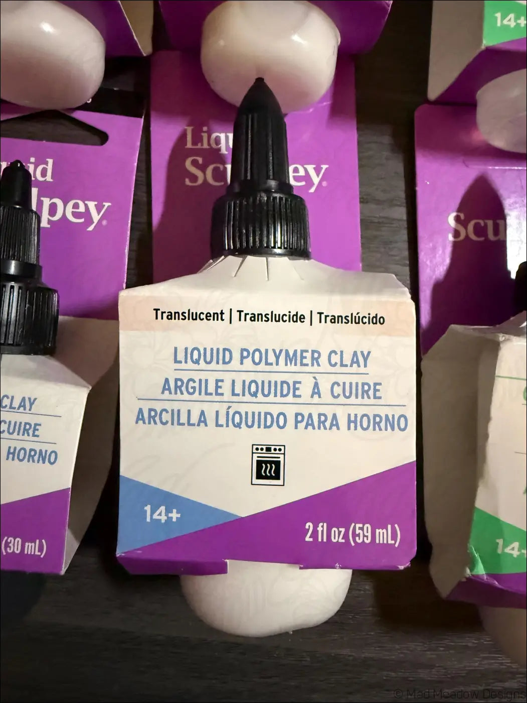 Sculpey Polymer Clay Bundle: Liquid Glaze Softener Adhesive Souffle Clay - Destash New