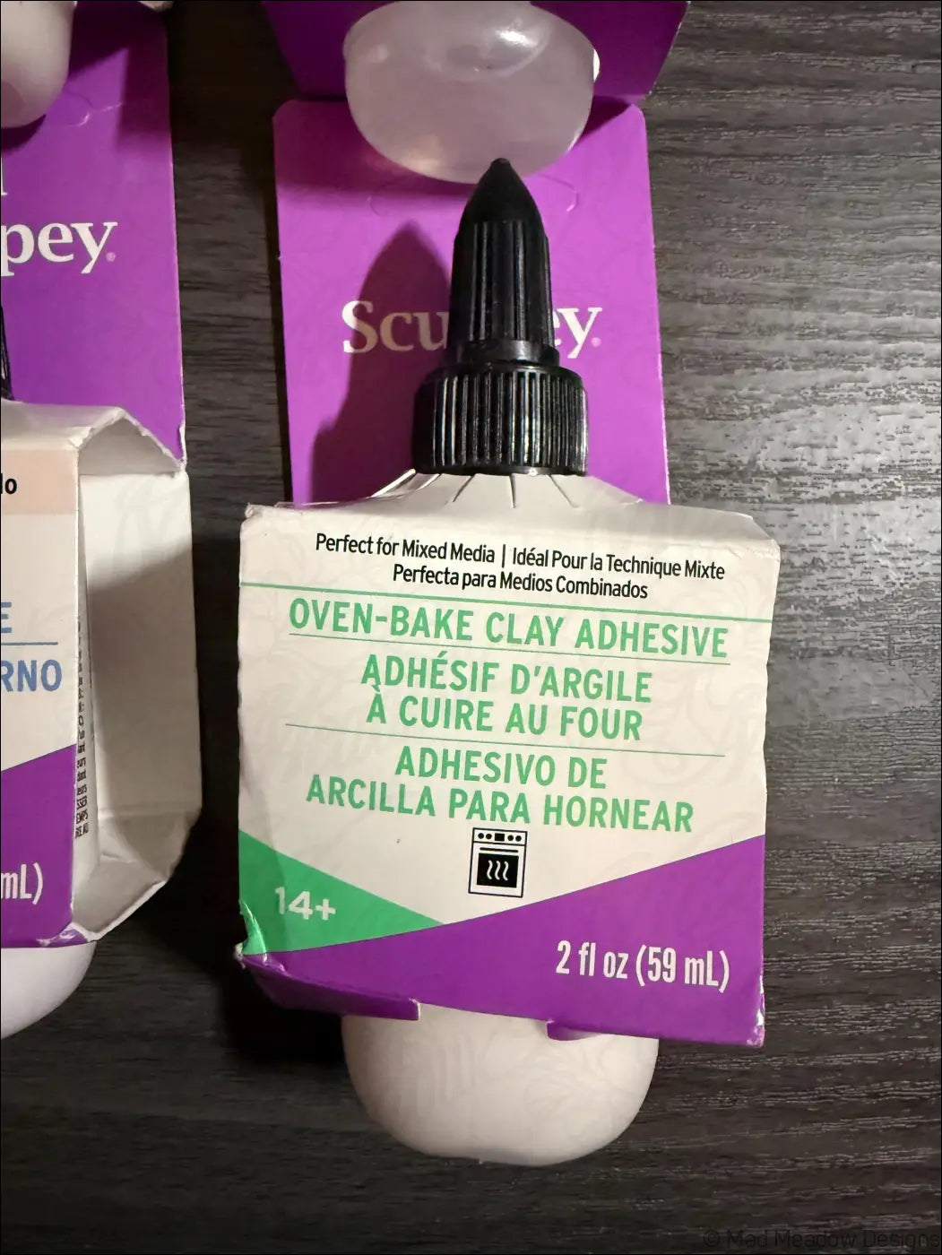 Sculpey Polymer Clay Bundle: Liquid Glaze Softener Adhesive Souffle Clay - Destash New