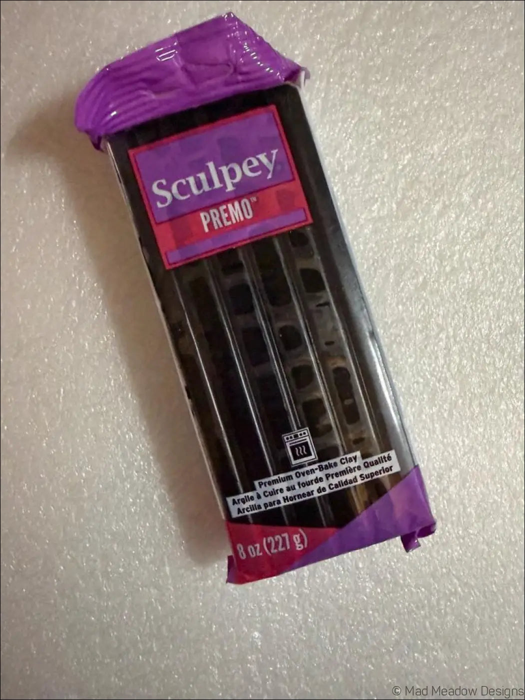 Sculpey Premo Polymer Clay 8 oz Black - Destash New