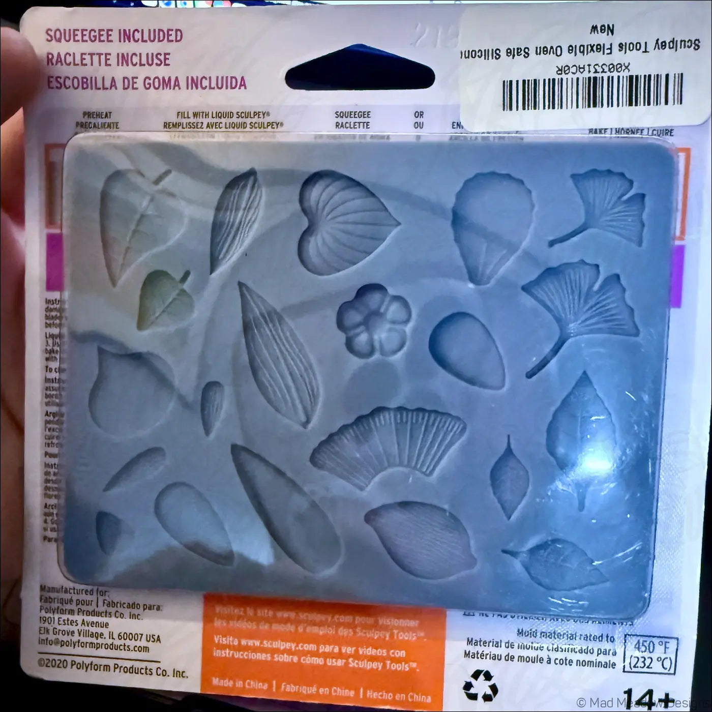 Sculpey Tools Flexible Oven Safe Silicone Flowers Mold - Destash New
