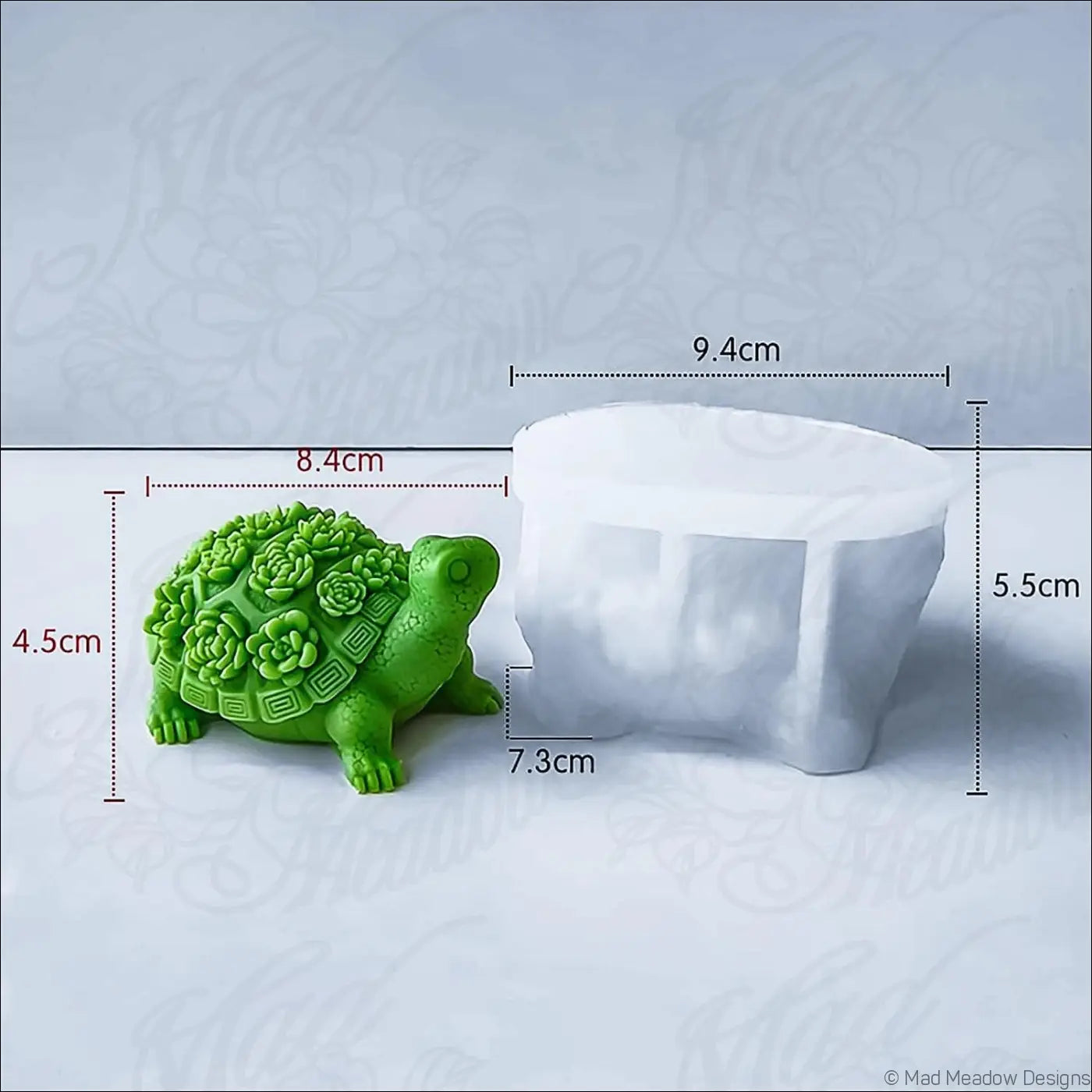 Tortoise Turtle and T-Rex Dinosaur Resin Molds Bundle Flexible Silicone Molds 4Pcs