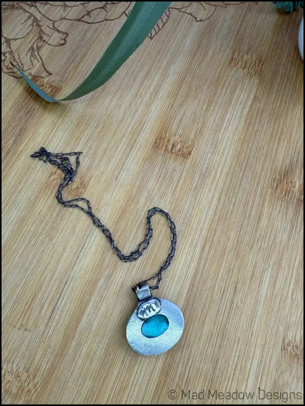 Chrysoprase Sterling Silver and Brass Snake Pendant necklace - Jewelry
