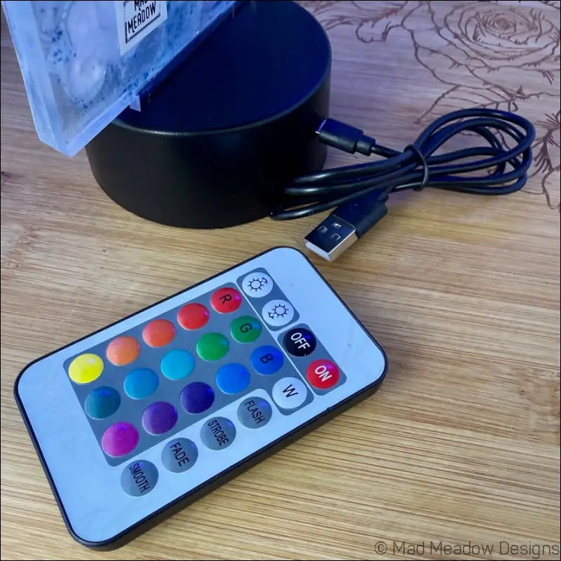 Whimsical Glowing Koi Pond with Lotus Flower RGB Color Change Night Light - Light