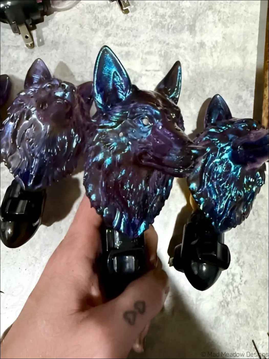 Whimsical Wolf Wall Night Light - Light 3DP Wall Plug
